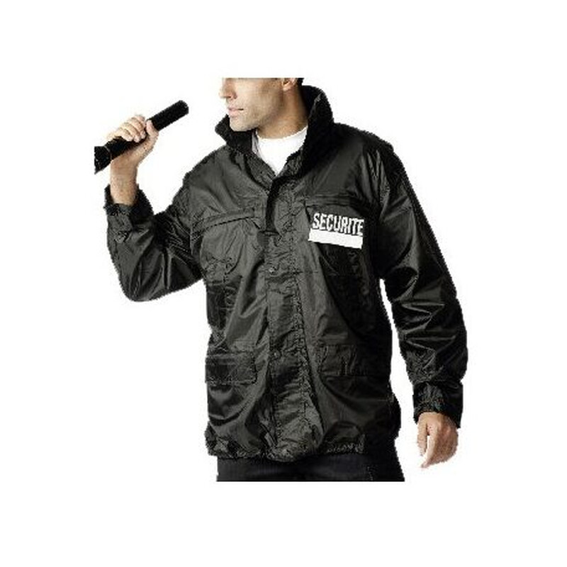 Coupe vent noir SECURITE