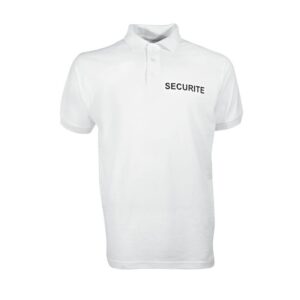 Polo blanc SECURITE