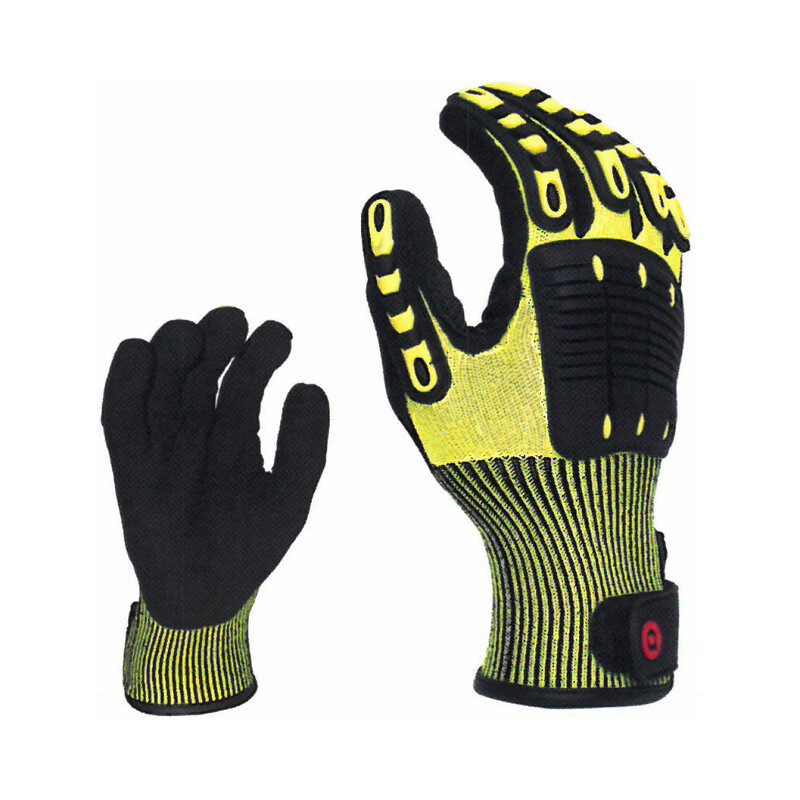 Gants Anti-Impact Jaune Fluo