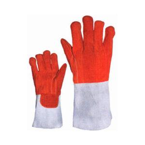 Gants Soudage Cuir Rouge Renforcés