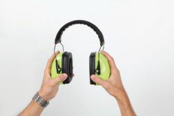 Casque anti-bruit vert/noir
