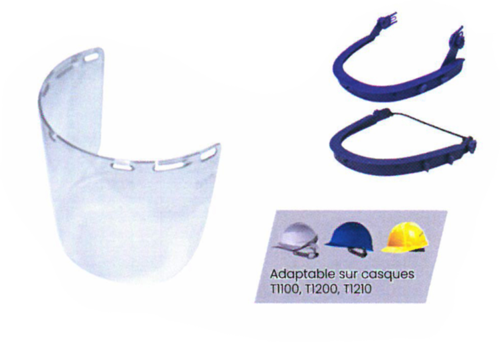 Écran facial protection transparent