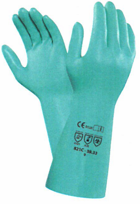 Gants nitrile verts jetables