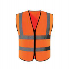 Gilets haute visibilité vert et orange