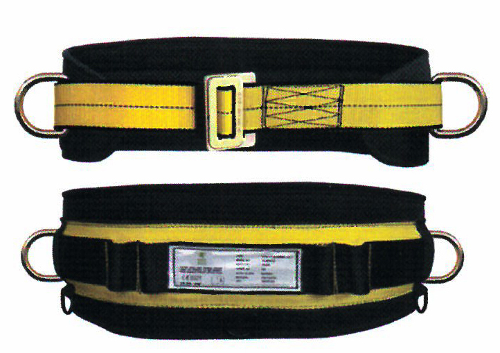 Harnais sécurité jaune/noir avec ceinture