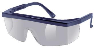 Lunettes sécurité bleues à branches