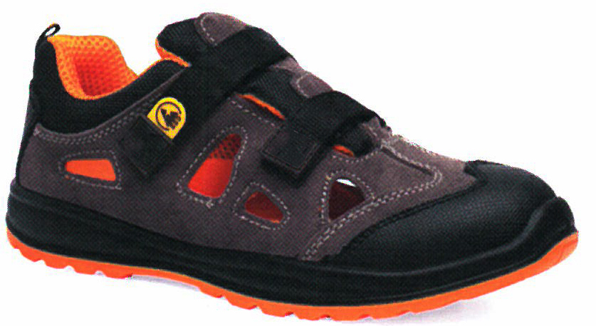 Sandale sécurité grise aérée